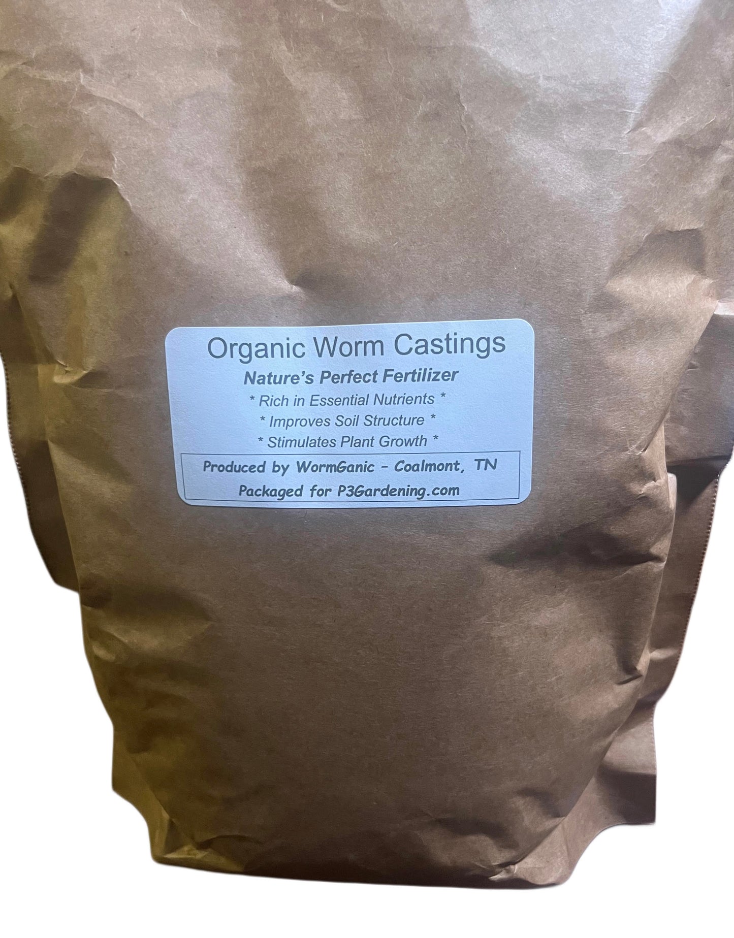 Organic Worm Castings - "Nature's Perfect Plant Food" 3 lb. Bag