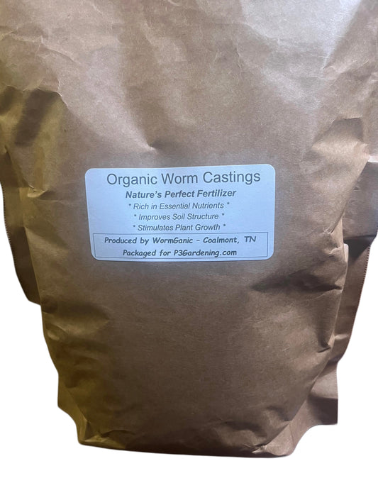 Organic Worm Castings - "Nature's Perfect Plant Food"  3 lb. Bag
