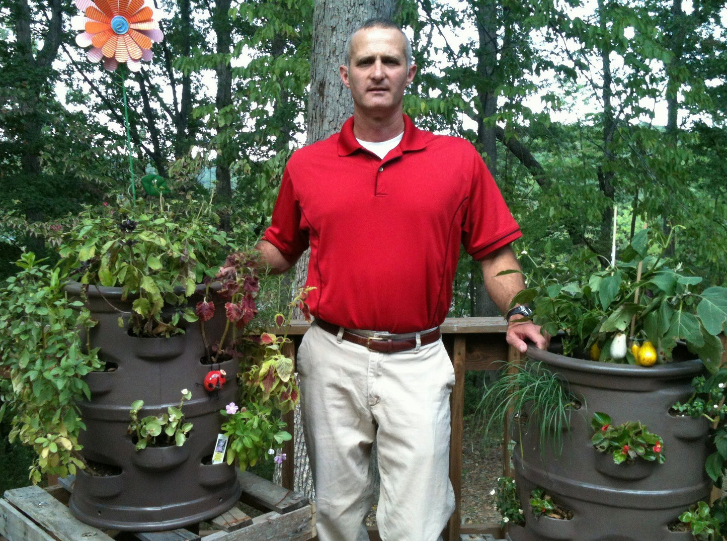 P3 Container Gardening System - Patio Pocket Planter "Chocolate Brown"