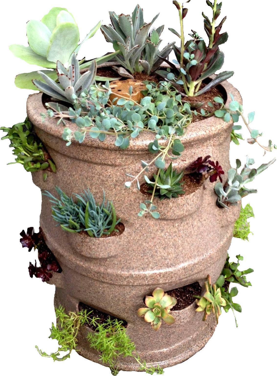P3 Container Gardening System - Patio Pocket Planter “Brown Sandstone”