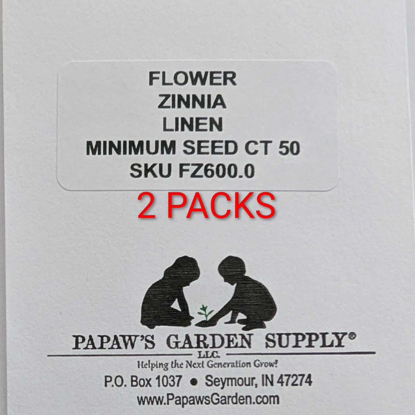 Linen Zinnia Seeds